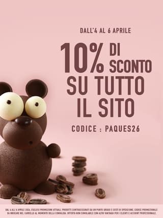 10% di sconto su tutto il sito con codice PAQUES26*ATTR