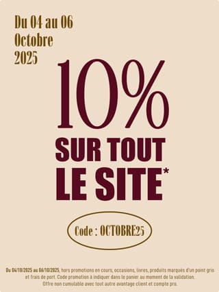 -10% sur tout le site avec le code OCTOBRE25*ATTR