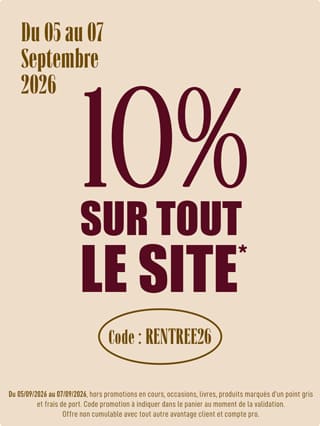 -10% sur tout le site avec le code SORBET26*ATTR