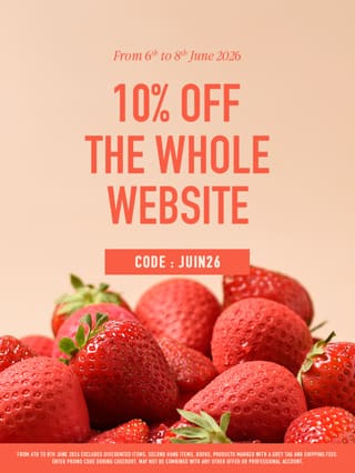 Save 10% this weekend with the code JUIN26*ATTR