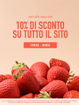 10% di sconto su tutto il sito con codice JUIN26*ATTR