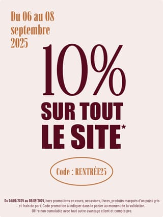 -10% sur tout le site avec le code RENTREE25*ATTR