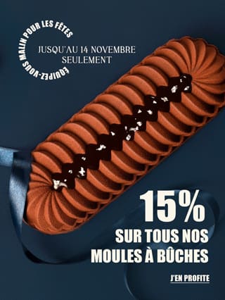 -15% sur tous nos moules à Bûche*ATTR