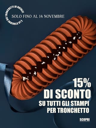 15% di sconto su tutti gli stampi per tronchetto*ATTR