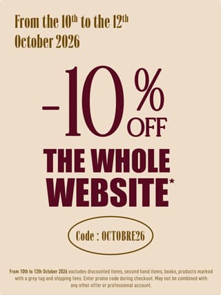 10% OFF the whole website with the code OCTOBRE26*ATTR