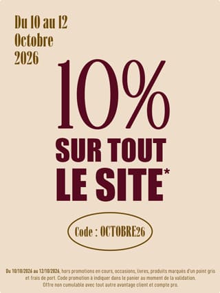 -10% sur tout le site avec le code OCTOBRE26*ATTR