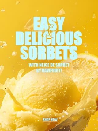 Easy and delicious sorbets with Neige de Sorbet by Ravifruit!*ATTR