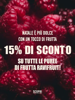 Natale è più dolce con un tocco di frutta 15% di sconto su tutte le puree di frutta Ravifruit!*ATTR