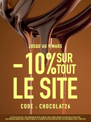 -10% sur tout le site avec le code CHOCOLAT10*ATTR