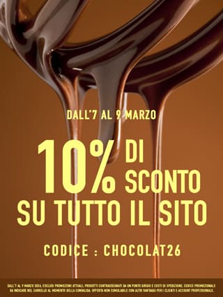 10% di sconto su tutto il sito con codice CHOCOLAT10*ATTR