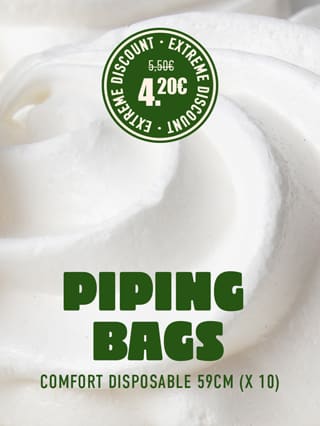 Set of 10 disposable piping bags 59cm*ATTR