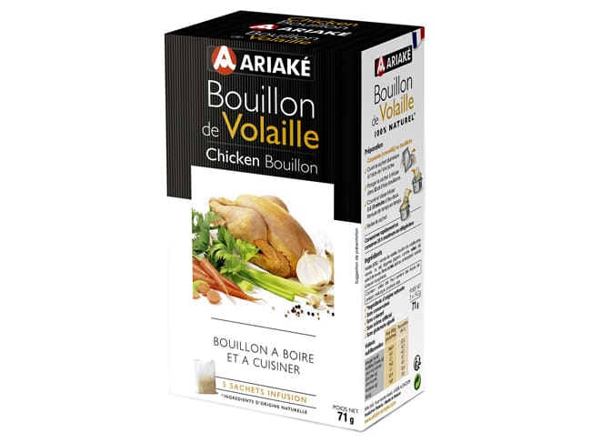 Brodo di pollo da infusione - 5 x 33 cl - Ariake