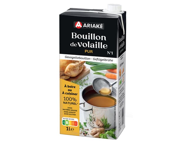 Brodo di pollo puro - 1 litro - Ariake