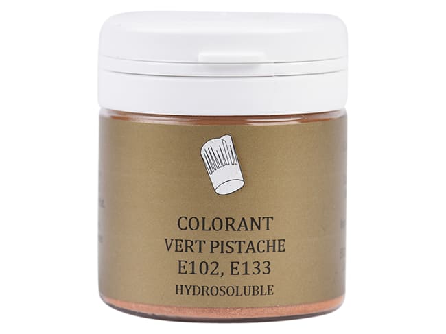 Colorante alimentare in polvere verde pistacchio - idrosolubile - 25 g - Selectarôme