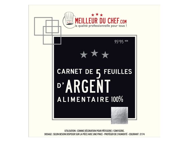 Fogli d'argento - Libretto da 5 fogli - Meilleur du Chef