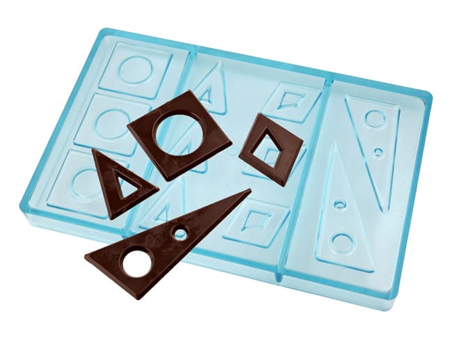 Stampo per cioccolato - 4 forme geometriche