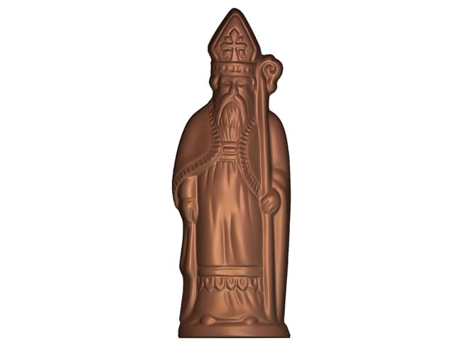 Stampo per cioccolato Santa Claus - Altezza 15 cm - Altezza 15 cm