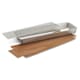 Stampo per crostata rettangolare perforato - base rimovibile - 35 x 10 cm - De Buyer