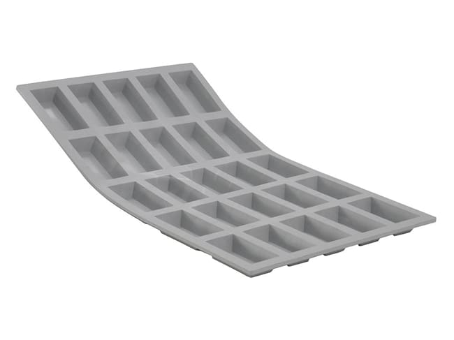 Stampo in silicone Elastomoule - 25 mini-financier - 30 x 17,6 cm - De Buyer