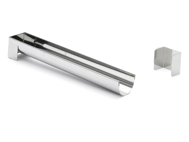 Stampo per tronchetto rimovibile in acciaio inox - Piccolo - 30 cm x Ø 4 cm - De Buyer