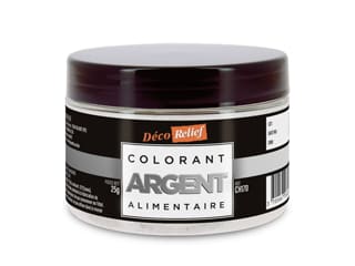 Colorante alimentare glitter argento