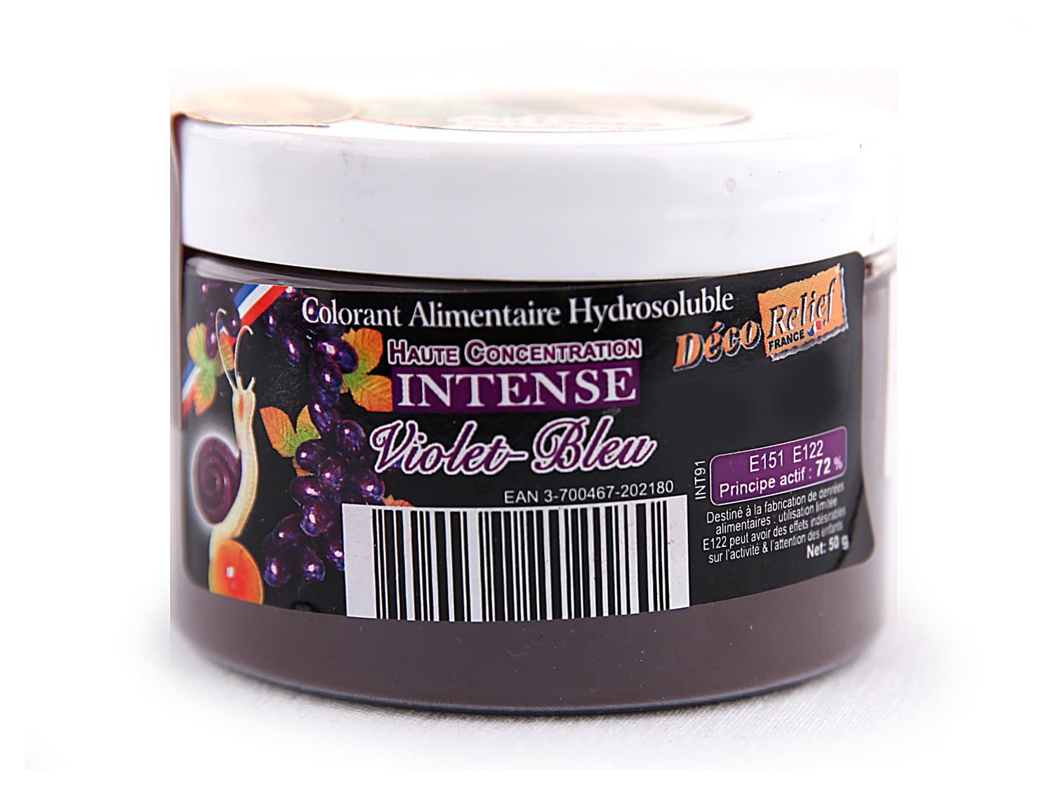 Colorante alimentare in polvere viola - idrosolubile - 50g - Déco Relief -  Meilleur du Chef