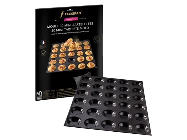 Stampo silicone 30 mini crostatine - 37,5 x 29 cm - Flexipan