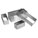 Rettangolo inox - 12 x 3 x alt 3 cm - Gobel