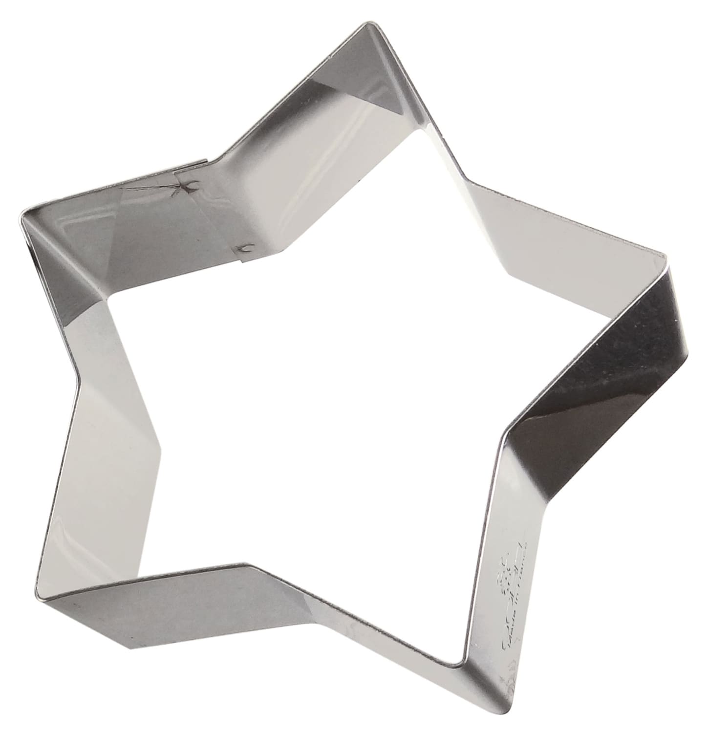 Stampini per Biscotti a Forma di Stella a 5 Punte, Argento, Acciaio Inossidabile, Silver, 9.5 cm