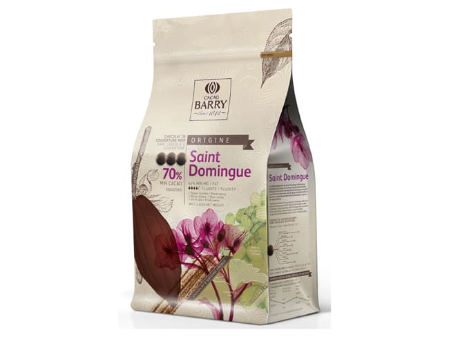 Cioccolato fondente di copertura Saint Domingue 70% - 1 kg - Cacao Barry