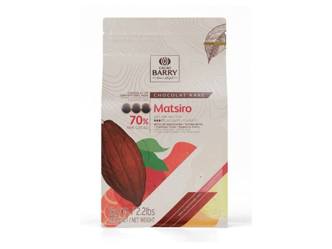 Cioccolato fondente Matsiro 70% - 1kg - Cacao Barry