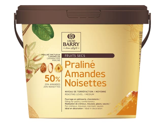 Praliné 25% Mandorle - 25% Nocciole - 1 kg - Cacao Barry