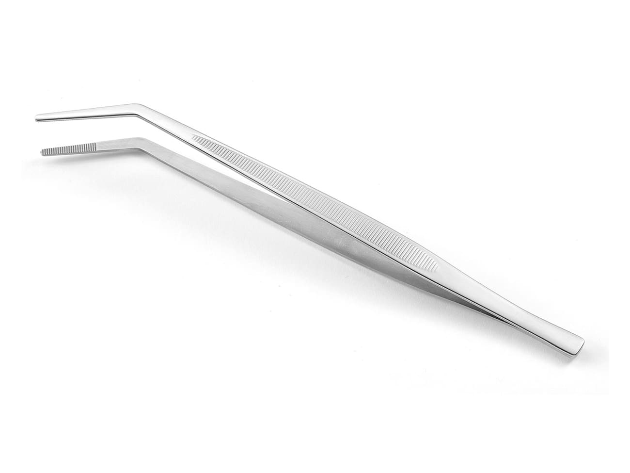 Pinze Per Alimenti In Acciaio Inox | Set Di 3 (16cm, 21cm, 30cm) | Con Punte Seghettate