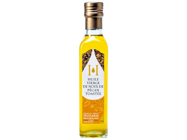 Olio vergine di noci pecan tostate - 25 cl - Huilerie Beaujolaise