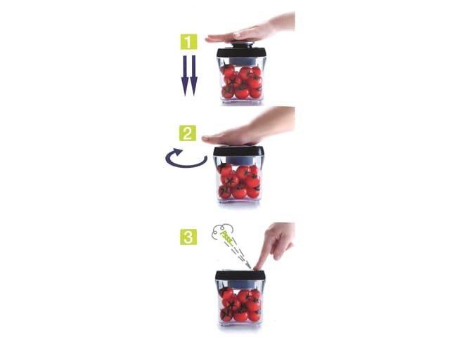 Contenitore sottovuoto - Rettangolare - 1 litro - Ibili