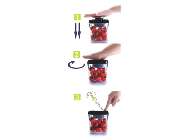 Contenitore sottovuoto - Quadrato - 50 cl - Ibili