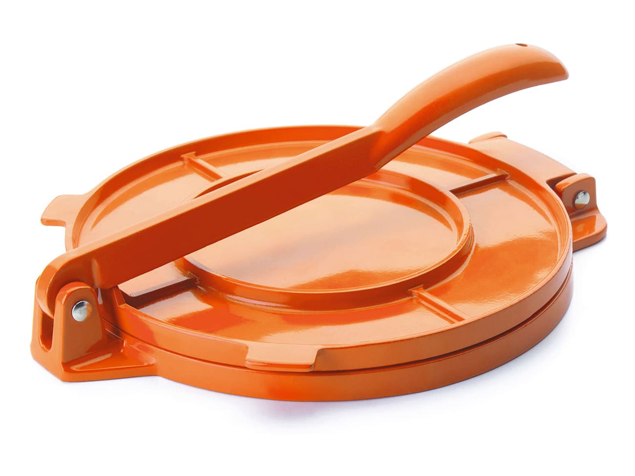 Tortilla Press 7.7in Alluminio in lega d'argento Pro Maker di quesadilla per i negozi di pasta per la casa durevoli utensili da cucina pratici facili da pulire per pasti veloci