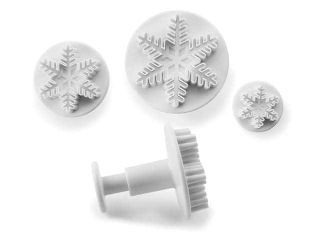 Stampi ad espulsione - Forma fiocco di neve - 3 pezzi - Ibili