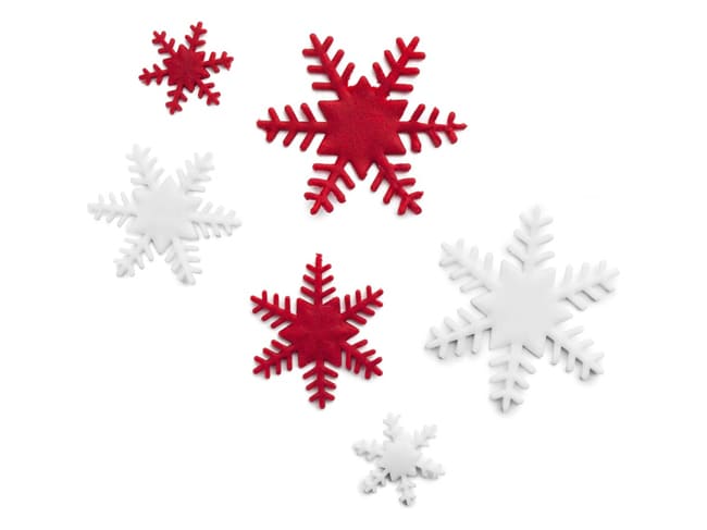 Stampi ad espulsione - Forma fiocco di neve - 3 pezzi - Ibili