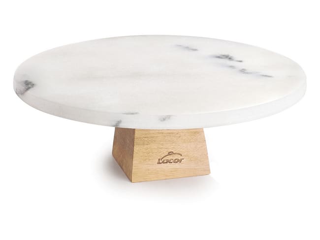 Espositore Naturale - legno e marmo - Ø 20 cm - Lacor