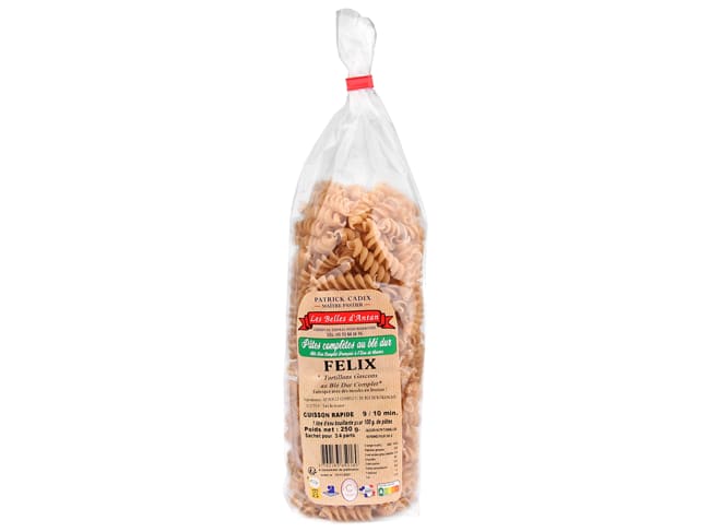 Fusilli integrale - 250 g - Les Belles D'Antan