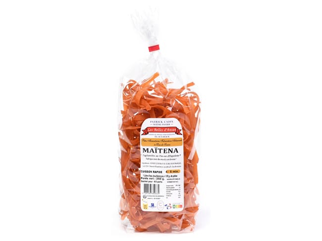 Tagliatelle al peperoncino di Espelette - 250 g - Les Belles D'Antan