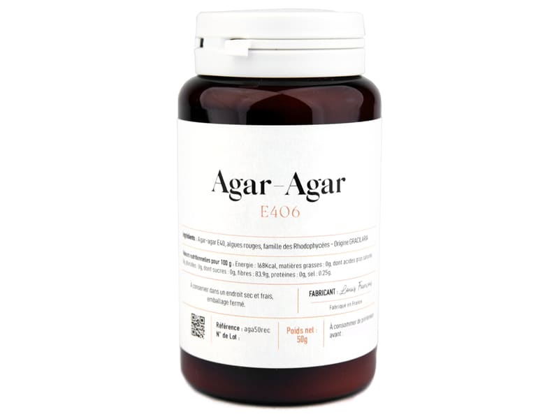 Agar-agar E406 - 50 g - Louis François - Meilleur du Chef