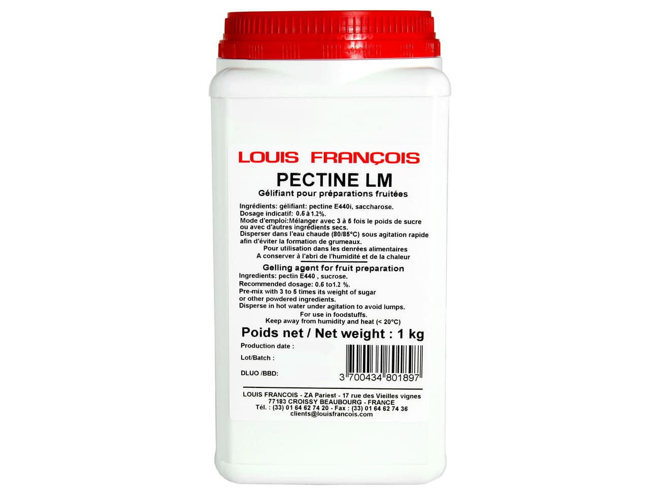 Pectina LM E440 1 kg Louis François Meilleur du Chef
