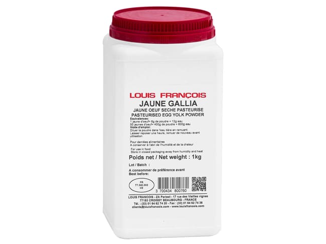 Tuorlo d'uovo essiccato pastorizzato - Gallia - 1 kg - Louis François