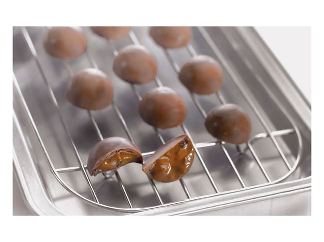 Vassoio in acciaio inossidabile - Con griglia - 26 x 18,5 cm