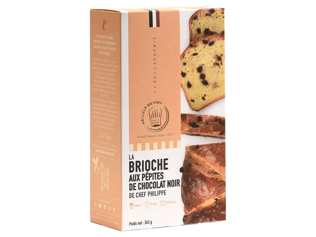 Preparato per brioche con pepite di cioccolato - dello Chef Philippe - 343 g - Meilleur du Chef