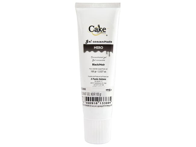 Colorante alimentare in gel - liposolubile - Nero 100 g - Cake Décoration