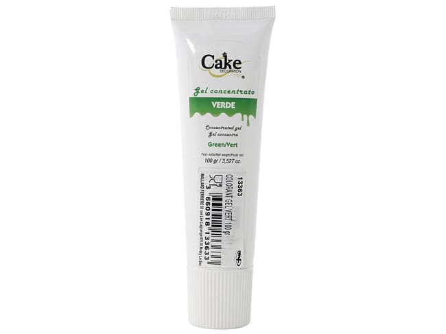 Colorante alimentare in gel - liposolubile - Verde 100 g - Cake Décoration