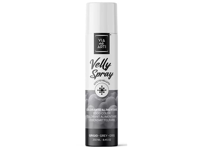 Colorante spray effetto vellutato - 250 ml - Grigio - Velly Spray